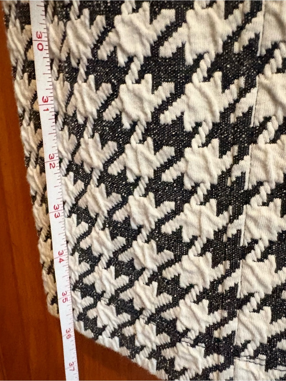 Rabbit, Rabbit, Rabbit Designs Black and White Houndstooth Pattern Dress - Picture 4 of 6
